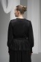 Plus Size Belted Buttoned Deren Fabric Blouse