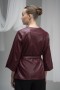 Belted Leather Blouse Belted Leather Blouse