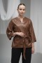 Belted Leather Blouse Belted Leather Blouse