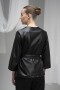 Belted Leather Blouse Belted Leather Blouse