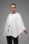 Buttoned Cape Blouse