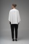 Buttoned Cape Blouse