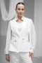 Stone Embellished Atlas Fabric Blazer