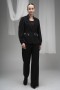 Stone Embellished Atlas Fabric Blazer