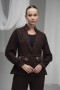 Stone Embellished Atlas Fabric Blazer