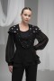 Stone Embellished Atlas Fabric Blazer