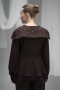 Stone Embellished Atlas Fabric Blazer