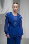 Stone Embellished Atlas Fabric Blazer