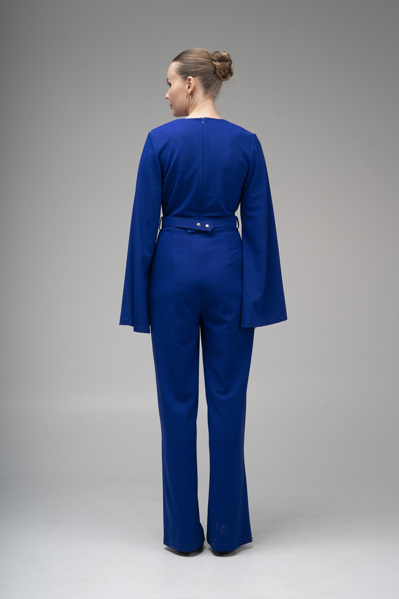 Stone Buckle Belted Jumpsuit Stone Buckle Belted Jumpsuit