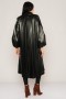 Leather Detailed Cachet Coat