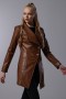 Slim Fit Buttoned Leather Jacket Slim Fit Buttoned Leather Jacket