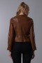 Zipper Detailed Short Leather Jacket Zipper Detailed Short Leather Jacket
