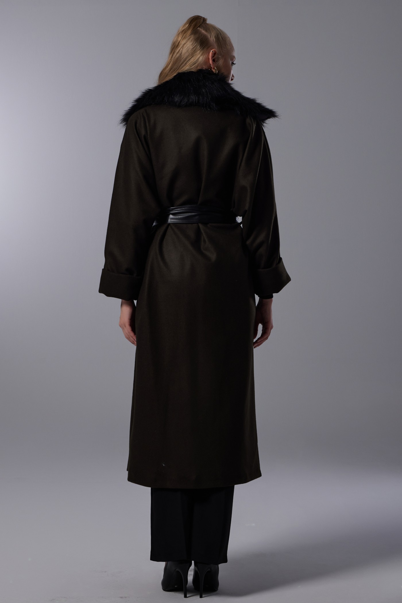 Fur Collar Detailed Cachet Coat