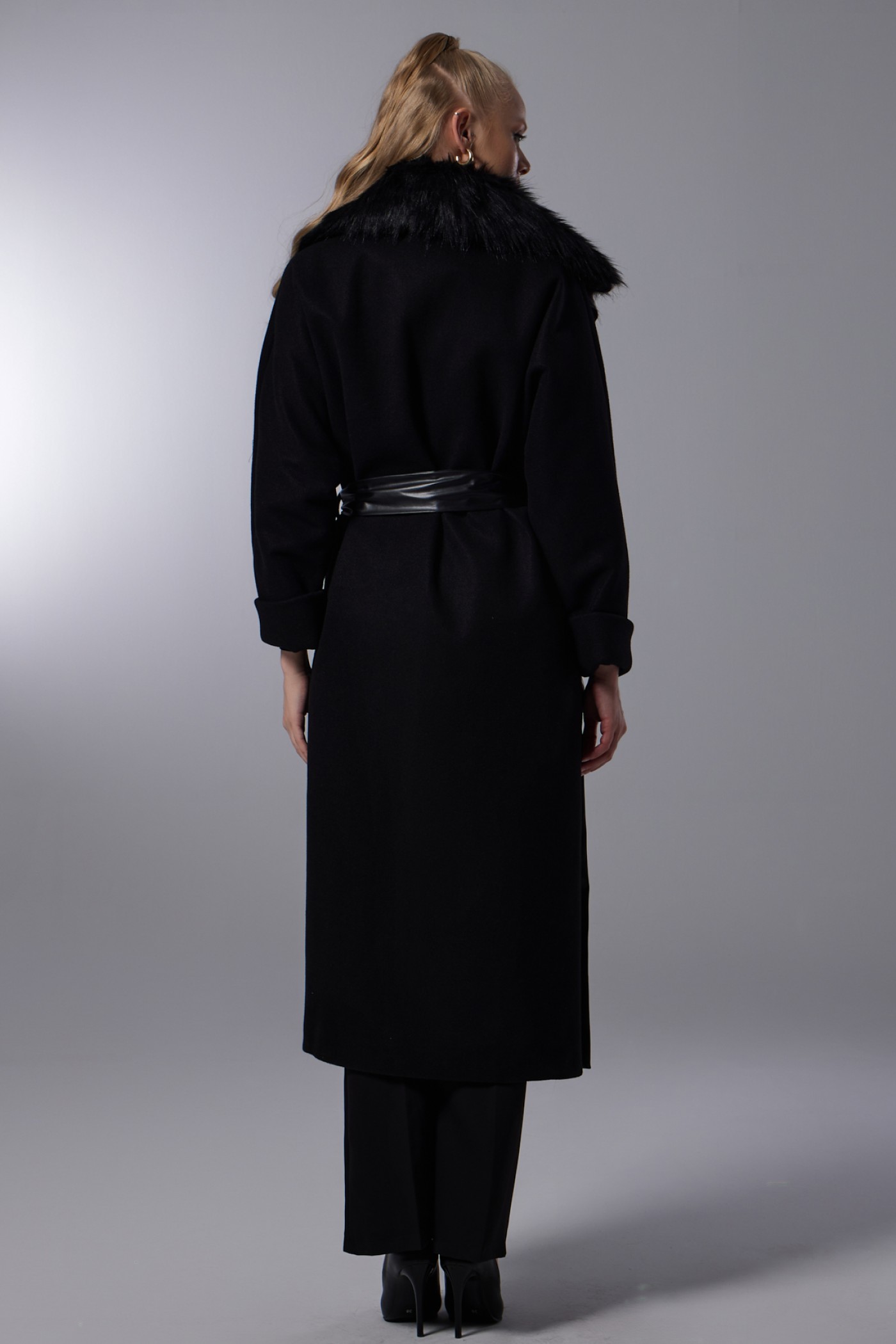 Fur Collar Detailed Cachet Coat