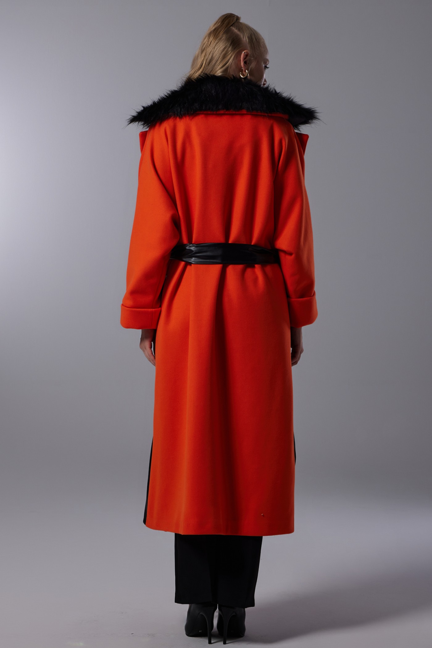 Fur Collar Detailed Cachet Coat