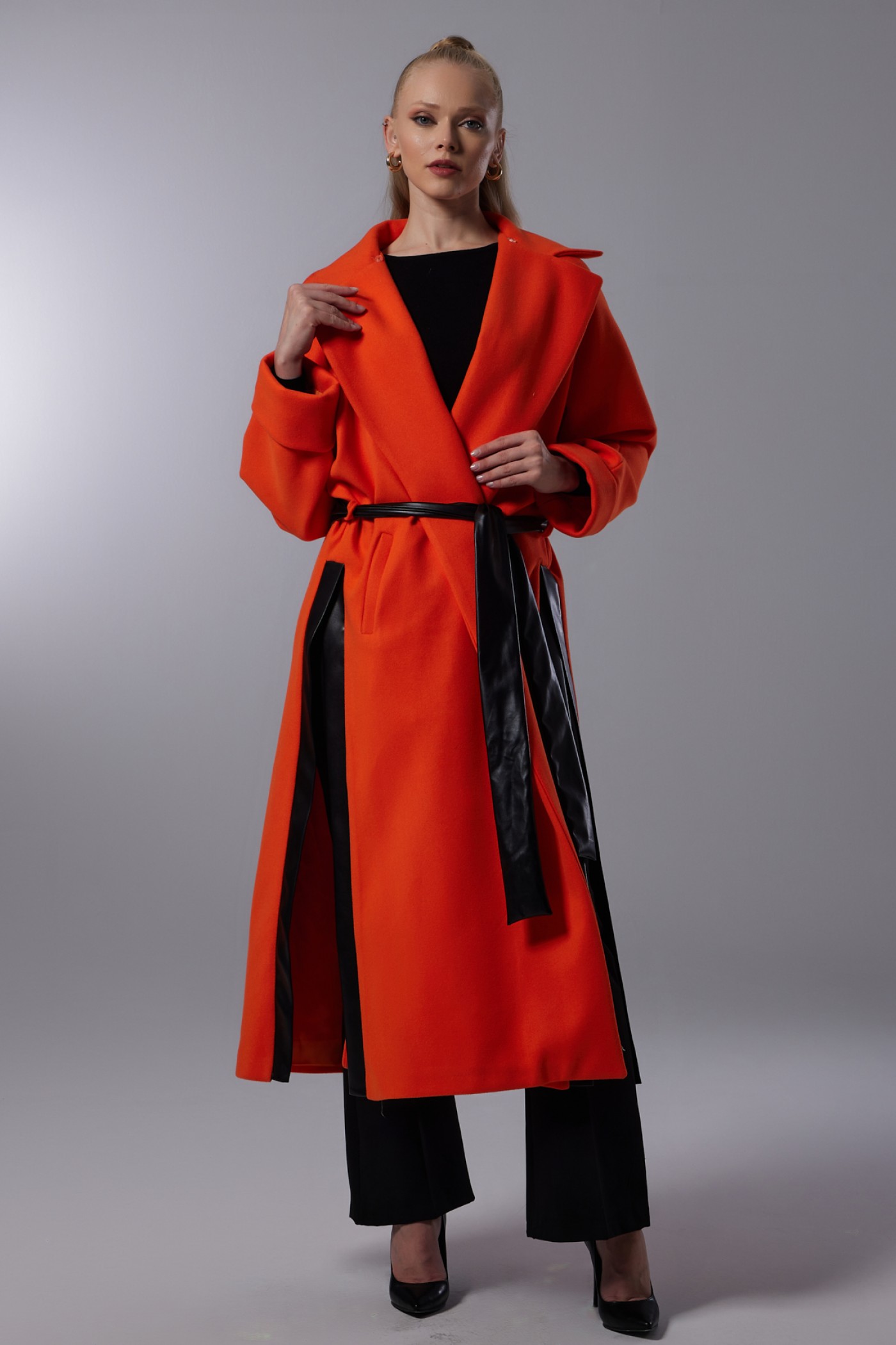 Fur Collar Detailed Cachet Coat